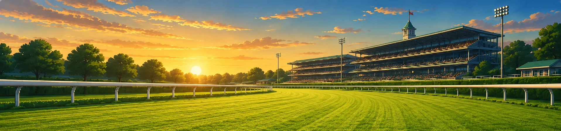 Turf racecourse artwork used in Thoroughbred Racing Manager