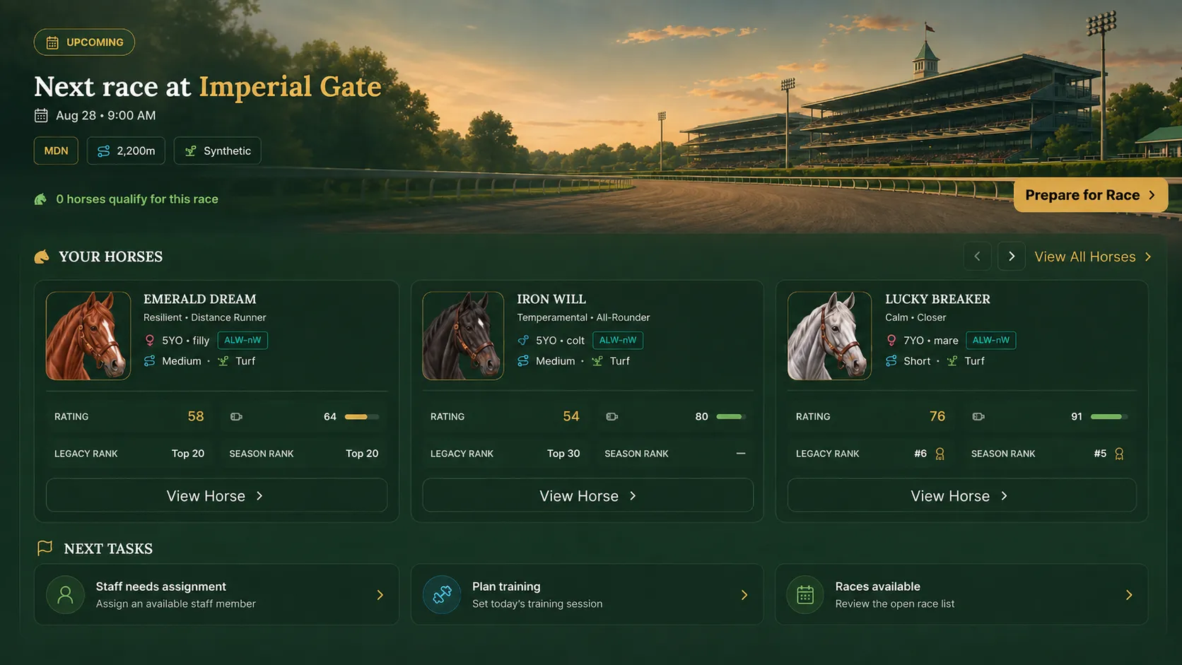 TRM stable dashboard